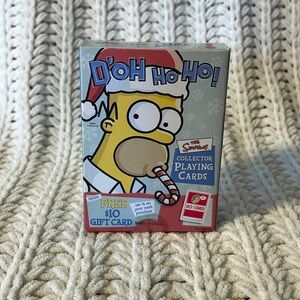 The Simpsons D'oh Ho Ho Ho Christmas theme playing cards. 2002 vintage.
